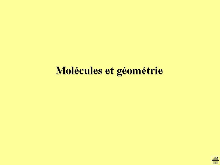 Molécules et géométrie 