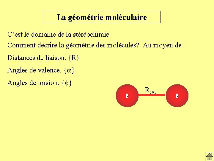 La géométrie moléculaire C’est le domaine de la stéréochimie Comment décrire la géométrie des