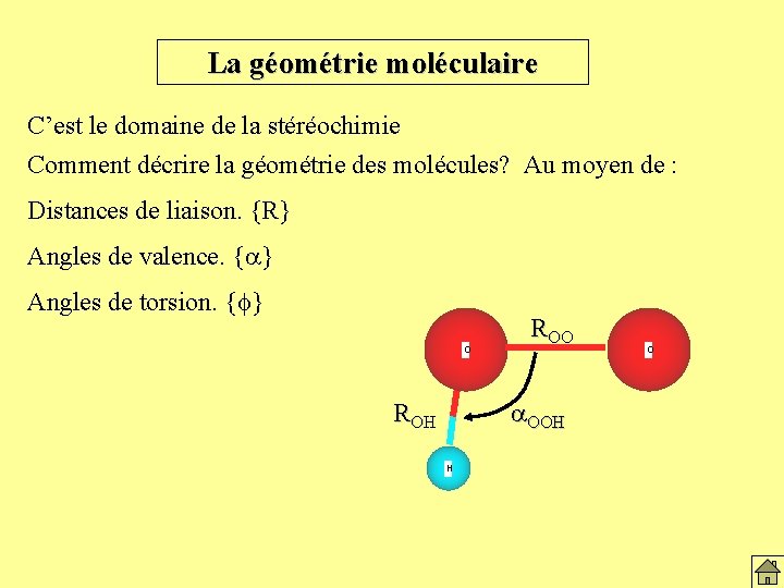La géométrie moléculaire C’est le domaine de la stéréochimie Comment décrire la géométrie des