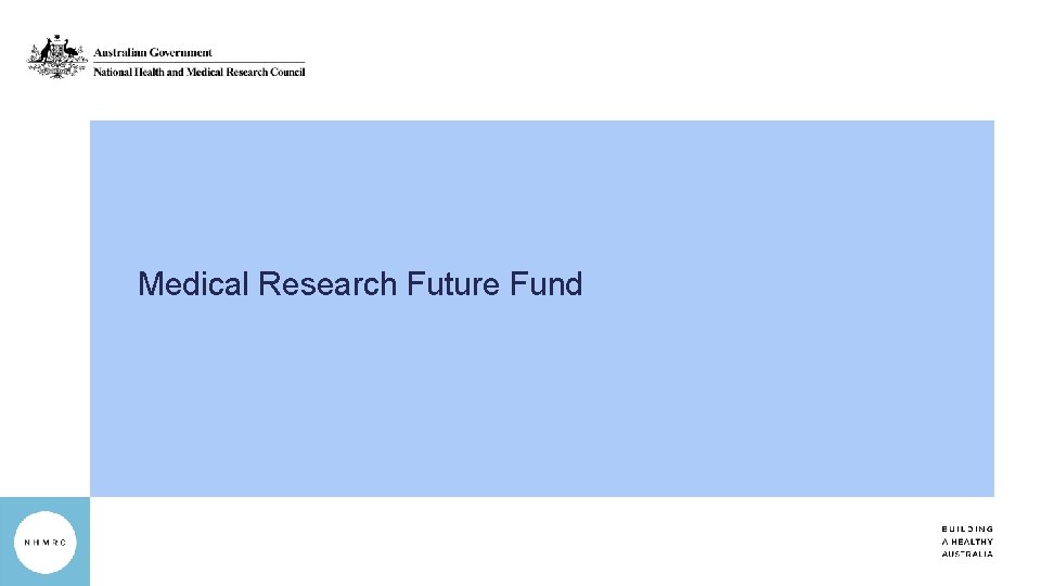 Medical Research Future Fund 