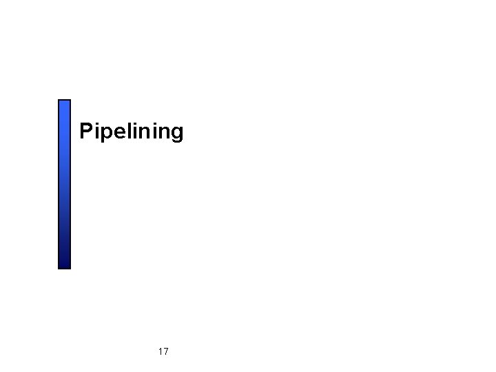 Pipelining 17 