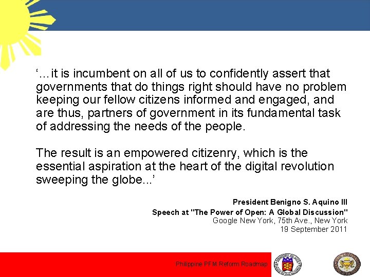 ‘…it is incumbent on all of us to confidently assert that governments that do