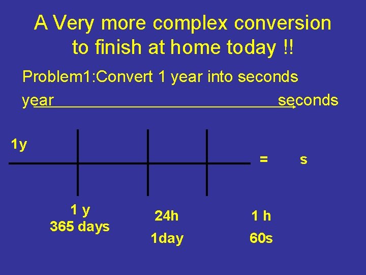 A Very more complex conversion to finish at home today !! Problem 1: Convert A Very more complex conversion to finish at home today !! Problem 1: Convert