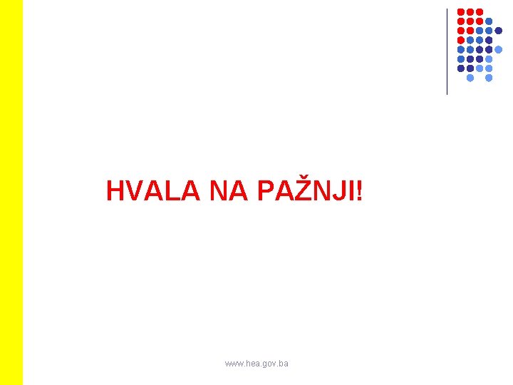 HVALA NA PAŽNJI! www. hea. gov. ba 