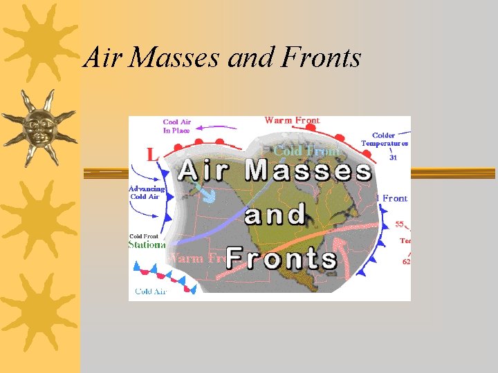 Air Masses and Fronts Air Masses and Fronts