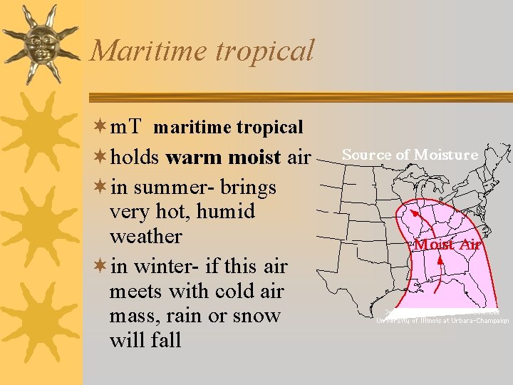 Maritime tropical ¬m. T maritime tropical ¬holds warm moist air ¬in summer- brings very Maritime tropical ¬m. T maritime tropical ¬holds warm moist air ¬in summer- brings very