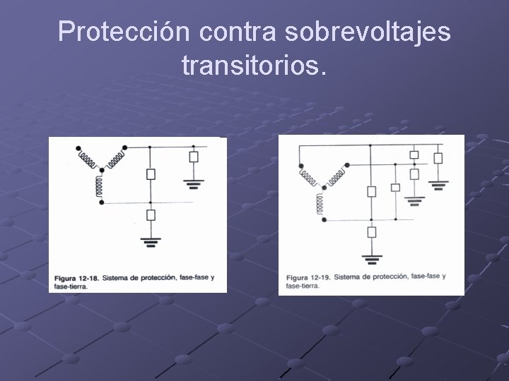 Protección contra sobrevoltajes transitorios. 