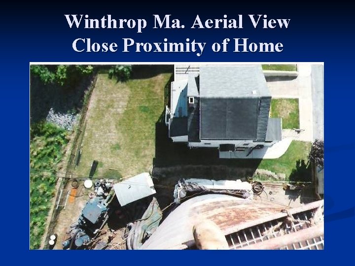 Winthrop Ma. Aerial View Close Proximity of Home 
