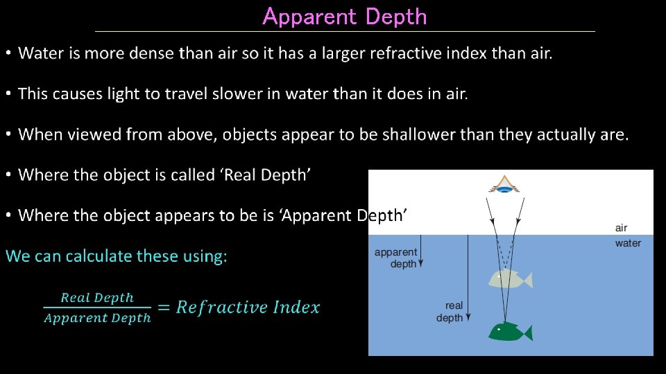 Apparent Depth • 