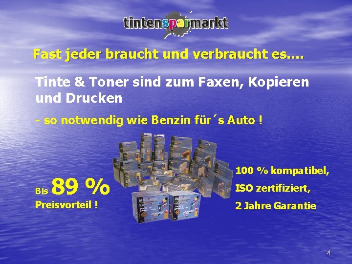 Fast jeder braucht und verbraucht es. . Tinte & Toner sind zum Faxen, Kopieren