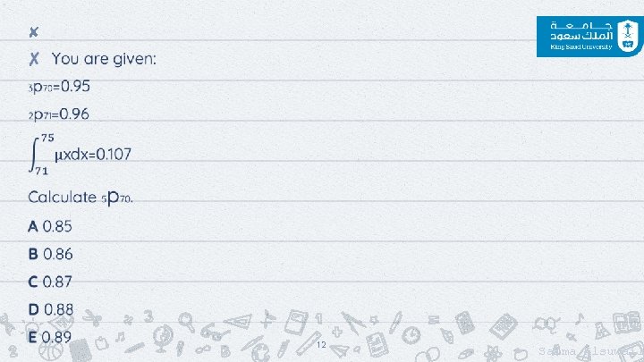 ✘ 12 Salma Alsuwail ✘ 12 Salma Alsuwail