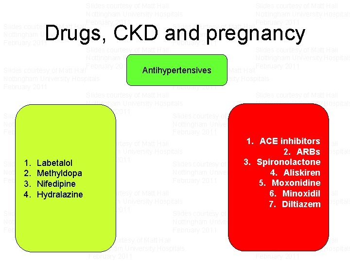 Slides courtesy of Matt Hall Nottingham University Hospitals February 2011 Slides courtesy of Matt