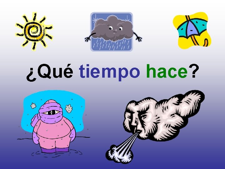 ¿Qué tiempo hace? 