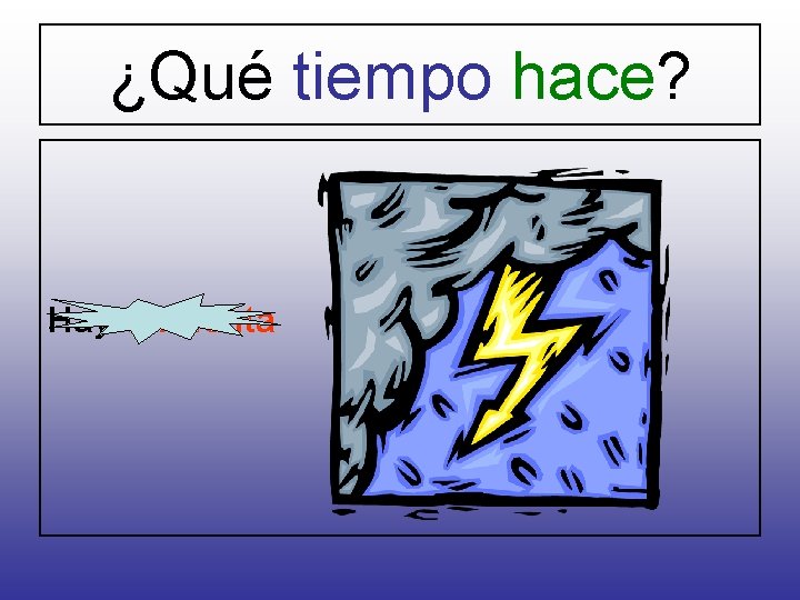 ¿Qué tiempo hace? Hay tormenta 