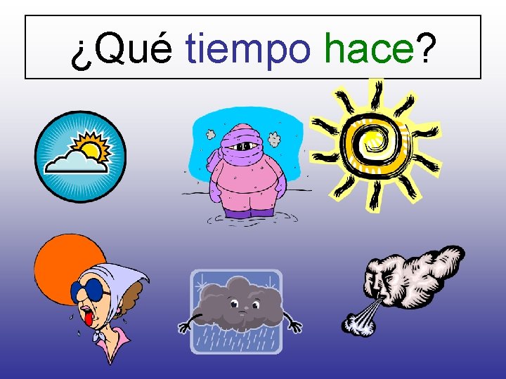 ¿Qué tiempo hace? 