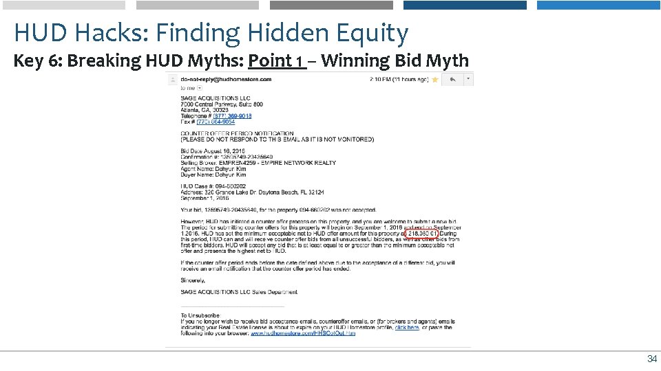 HUD Hacks: Finding Hidden Equity Key 6: Breaking HUD Myths: Point 1 – Winning