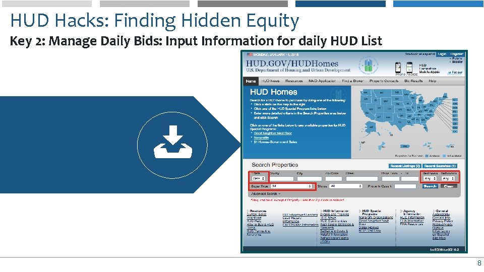 HUD Hacks: Finding Hidden Equity Key 2: Manage Daily Bids: Input Information for daily