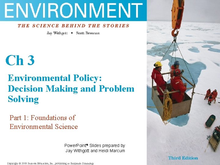 Chfgh 3 Environmental Policy: sfg Decision Making and Problem Solving dfg Part 1: Foundations