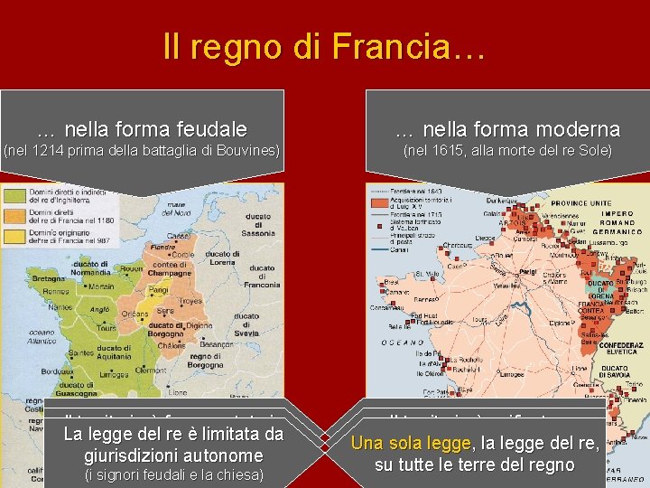 Il regno di Francia… … n e l l a f o rma f