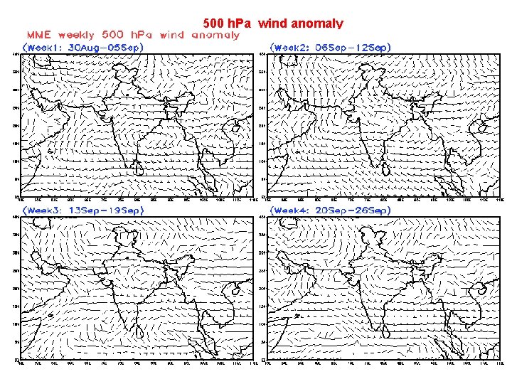 500 h. Pa wind anomaly 