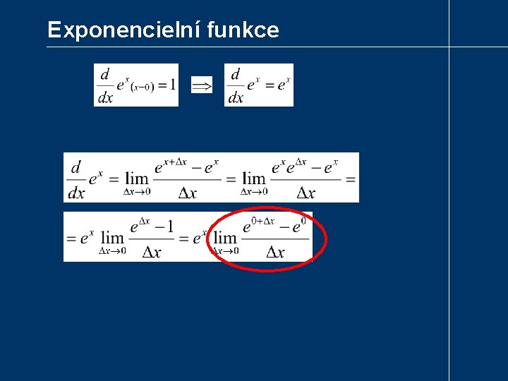 Exponencielní funkce 