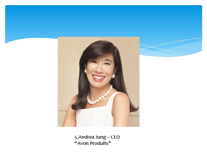 5. Andrea Jung – CEO “Avon Produits” 