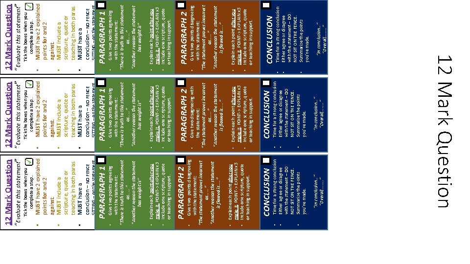 MUST have 2 explained points for and 2 against. MUST include a scripture, quote