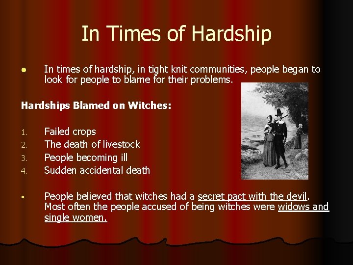 In Times of Hardship l In times of hardship, in tight knit communities, people