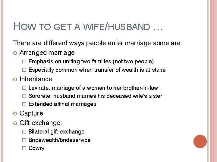 HOW TO GET A WIFE/HUSBAND … There are different ways people enter marriage some