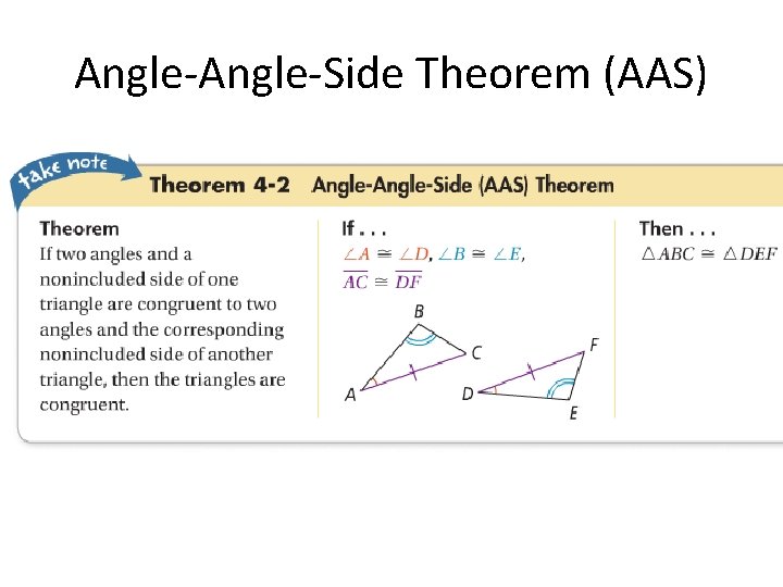 Angle-Side Theorem (AAS) 