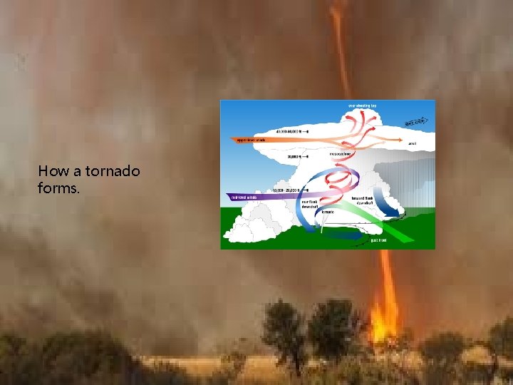How a tornado forms. 