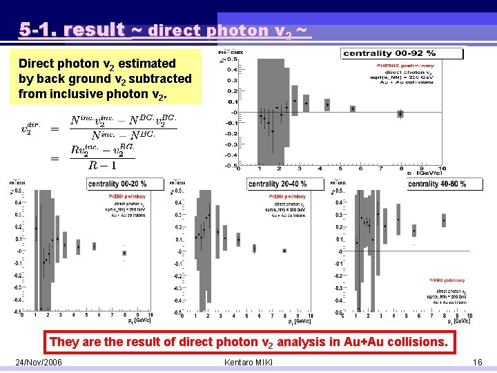 5 -1. result ~ direct photon v 2 ~ Direct photon v 2 estimated