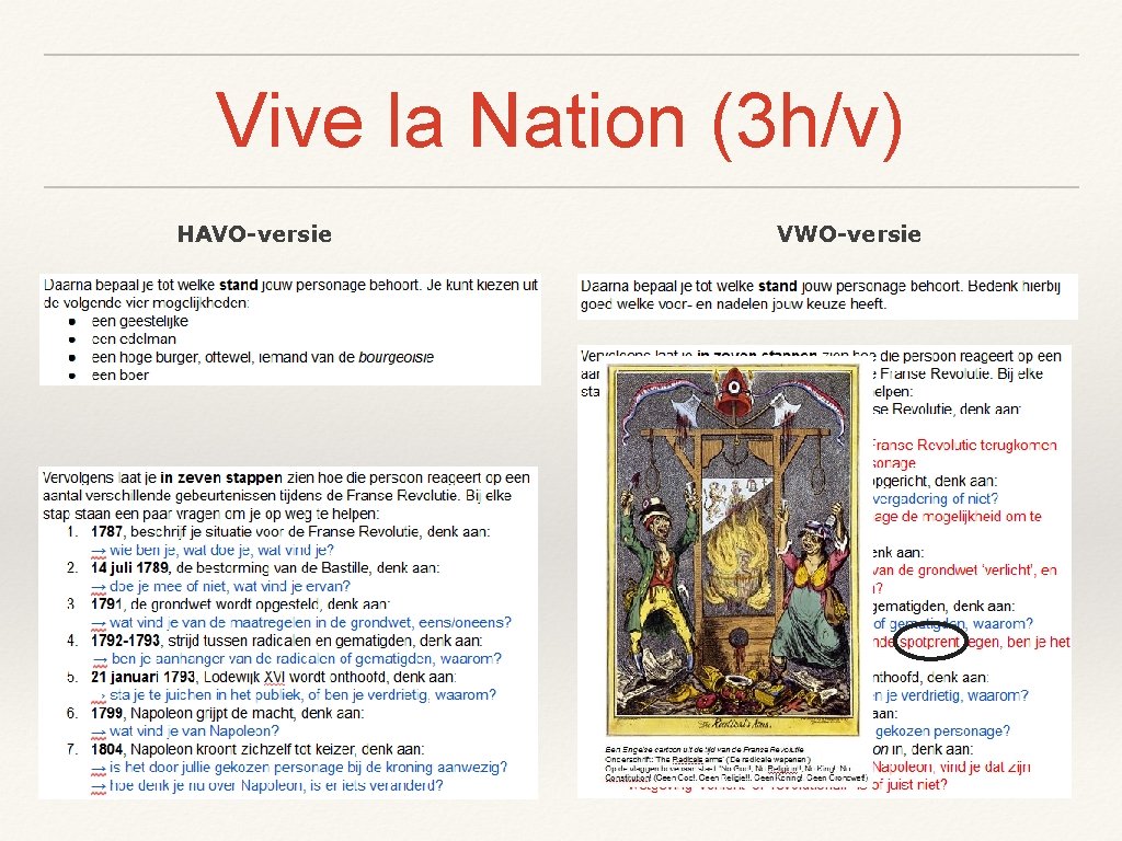 Vive la Nation (3 h/v) HAVO-versie VWO-versie 