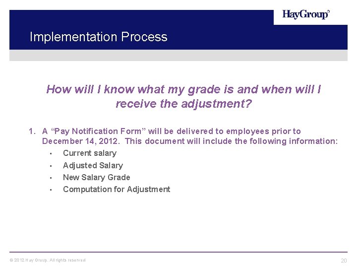 Implementation Process How will I know what my grade is and when will I