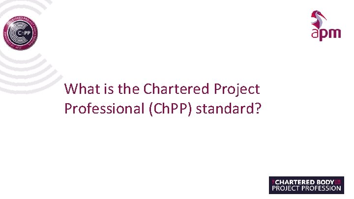 What is the Chartered Project Professional (Ch. PP) standard? 