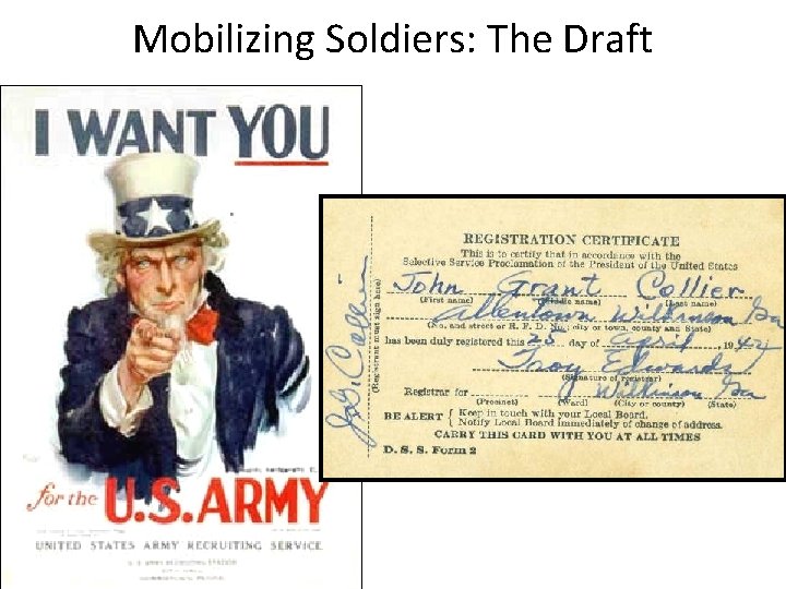 Mobilizing Soldiers: The Draft 