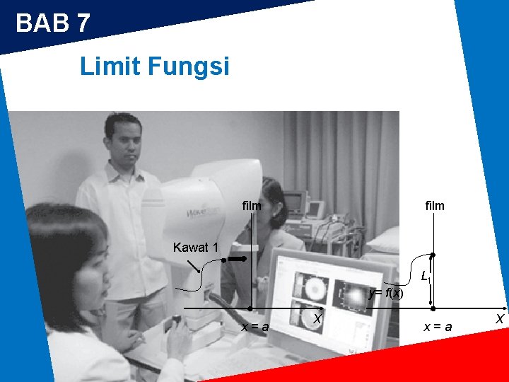 BAB 7 Limit Fungsi film Kawat 1 film x=a y= f(x) X L 1