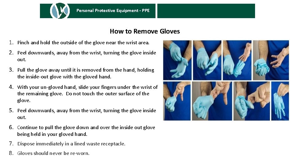 Personal Protective Equipment - PPE SUSPECTED CASES AND POSITIVE TEST RESULTS How to Remove