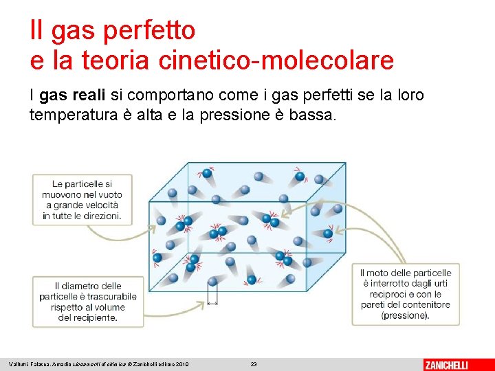 Il gas perfetto e la teoria cinetico-molecolare I gas reali si comportano come i