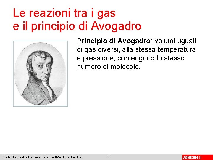 Le reazioni tra i gas e il principio di Avogadro Principio di Avogadro: volumi