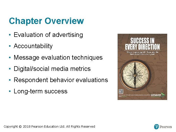 Chapter Overview • Evaluation of advertising • Accountability • Message evaluation techniques • Digital/social