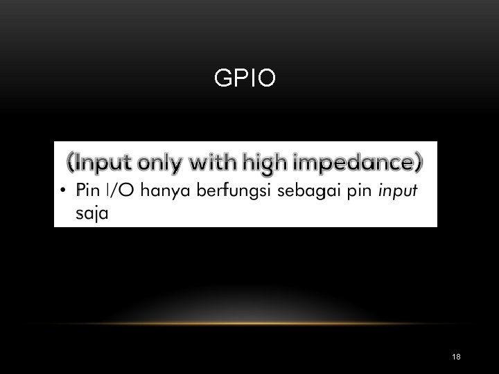 GPIO 18 