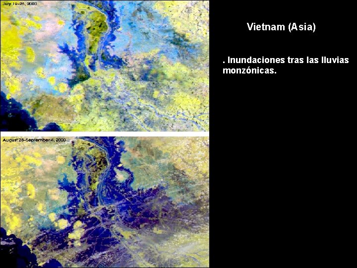 Vietnam (Asia). Inundaciones tras lluvias monzónicas. 