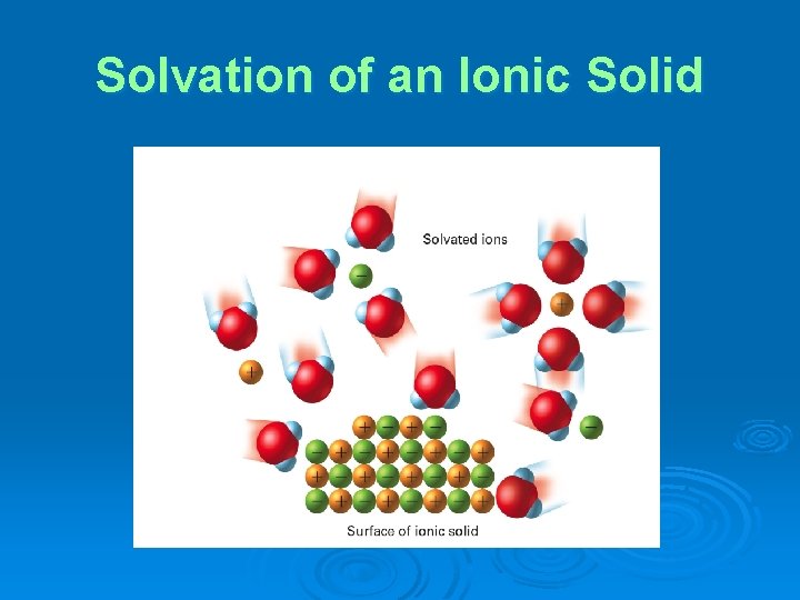 Solvation of an Ionic Solid 