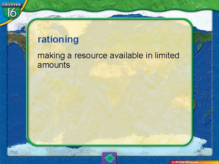 rationing making a resource available in limited amounts 