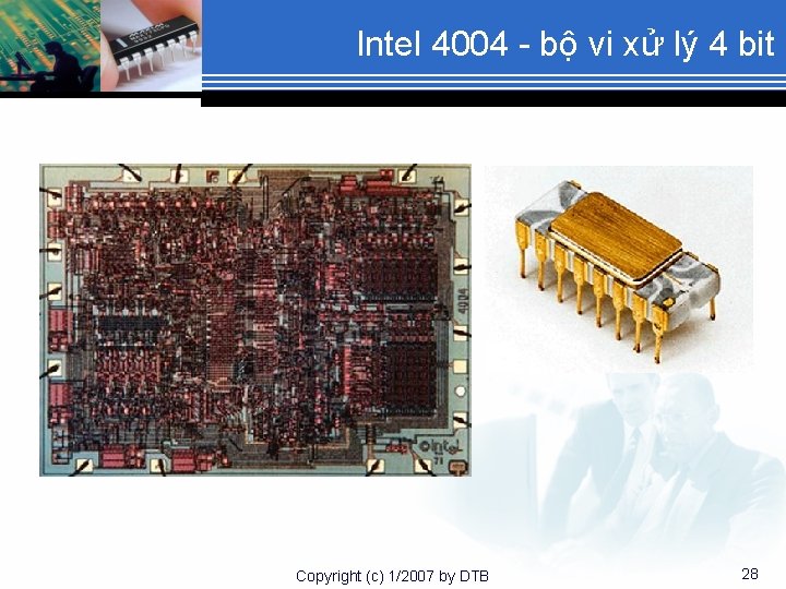 Intel 4004 - bộ vi xử lý 4 bit Copyright (c) 1/2007 by DTB