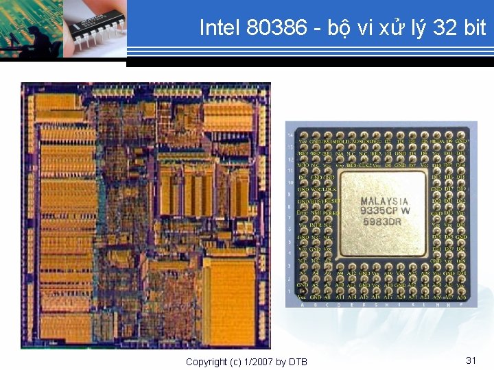 Intel 80386 - bộ vi xử lý 32 bit Copyright (c) 1/2007 by DTB