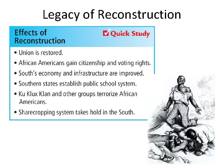 Legacy of Reconstruction 