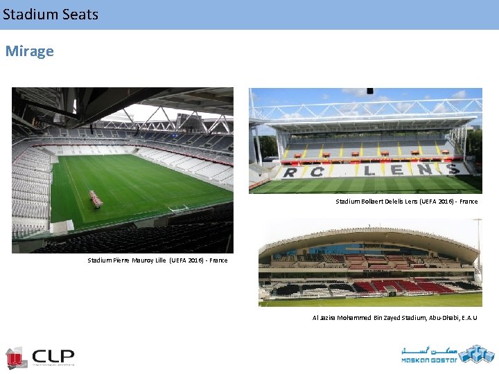 Stadium Seats Mirage Stadium Bollaert Delelis Lens (UEFA 2016) - France Stadium Pïerre Mauroy