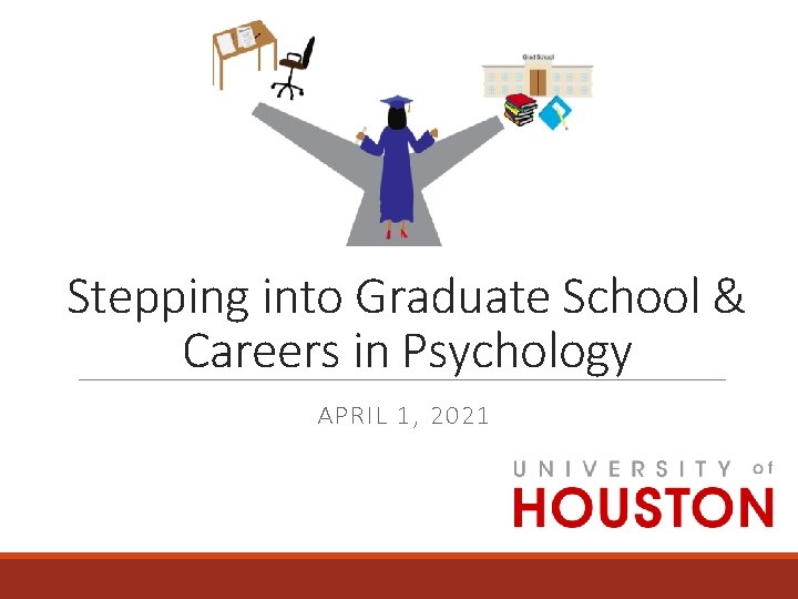 Stepping into Graduate School & Careers in Psychology APRIL 1, 2021 